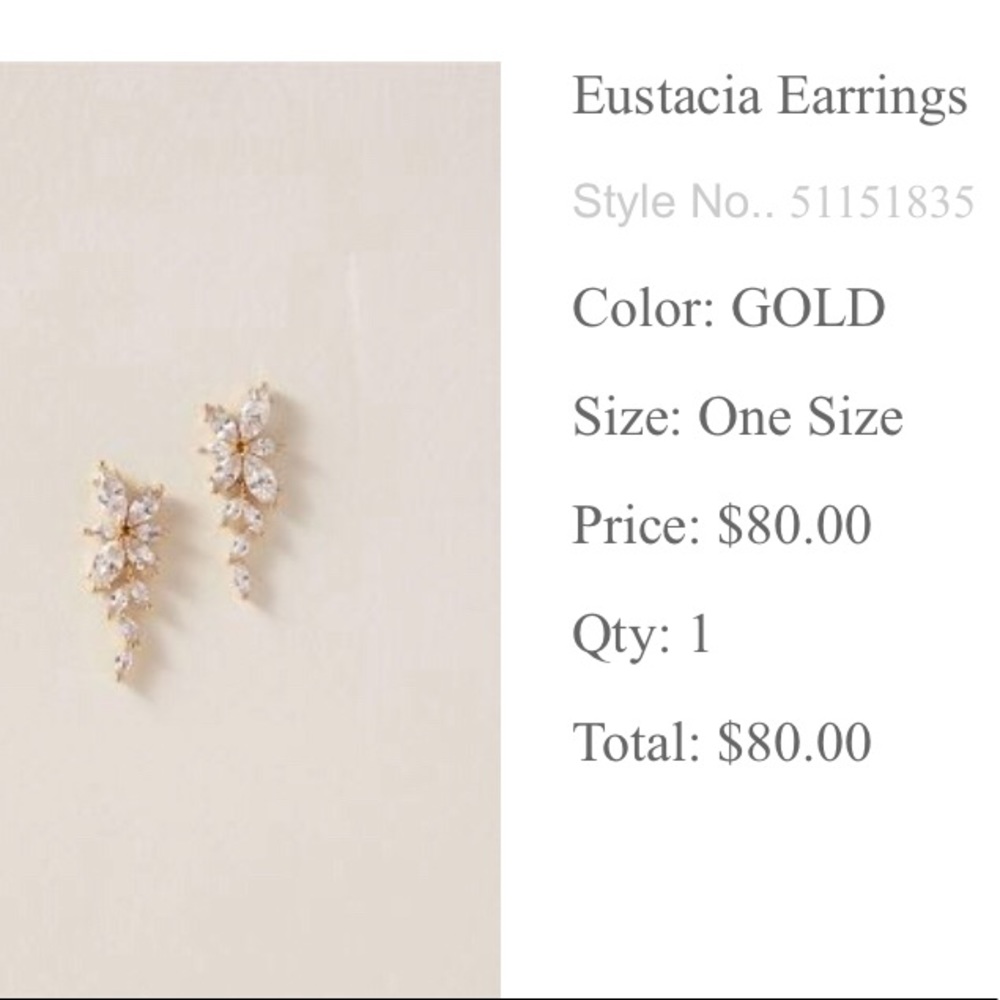 BHLDN Eustancia floral diamond earrings